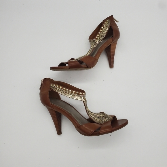 Kenneth Cole Reaction Knowingly Heels Women's 8.5M Shoes Brown - Picture 13 of 16